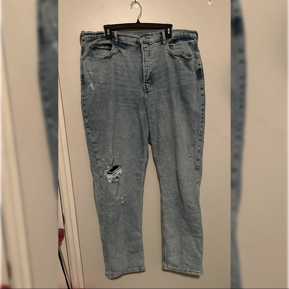Old Navy | Extra High Rise Sky High Straight Jeans | 18 Tall